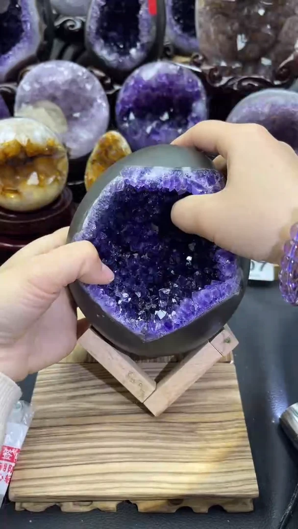 未镶嵌大型摆件（非配饰）紫晶556号龙蛋