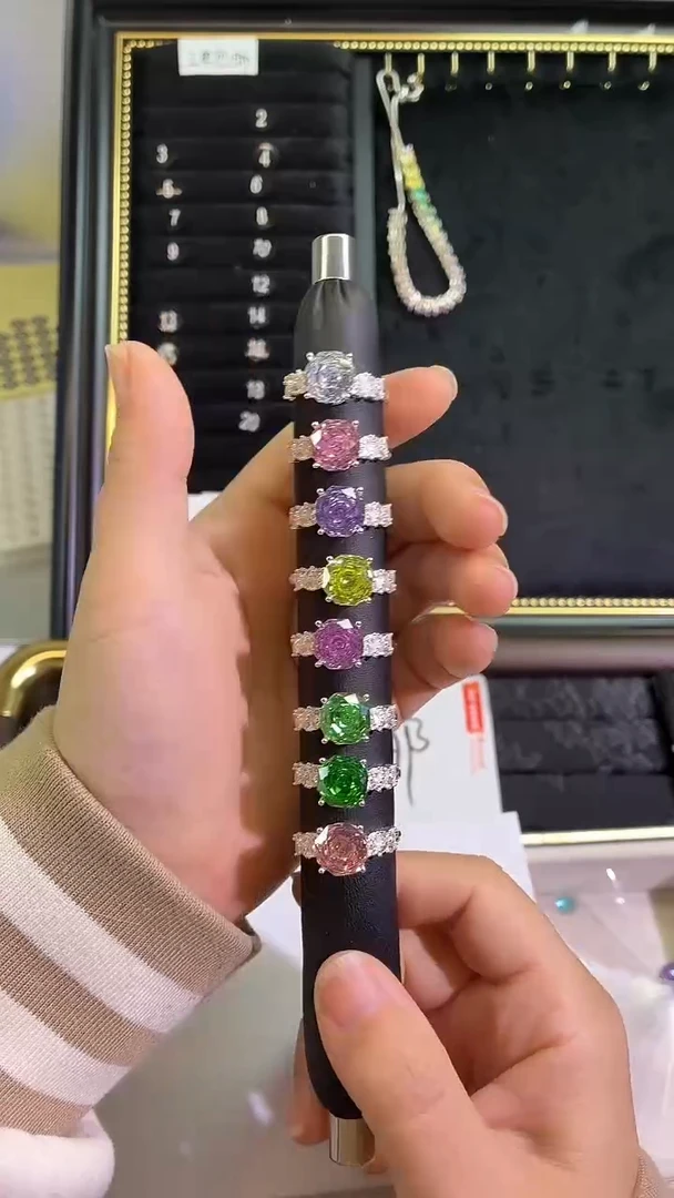 锆石铜合金1号 10*10圆形 空托 镀990 镇店之宝