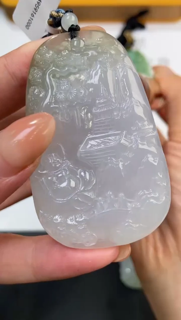 未镶嵌挂件翡翠375575  多人