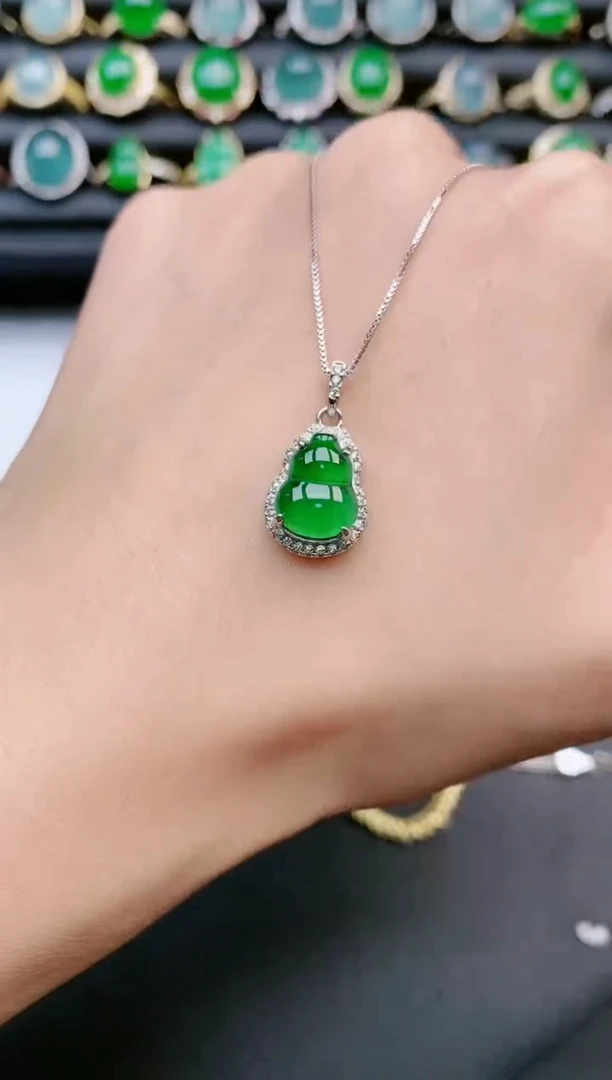 翡翠戒指银S925镶嵌11111