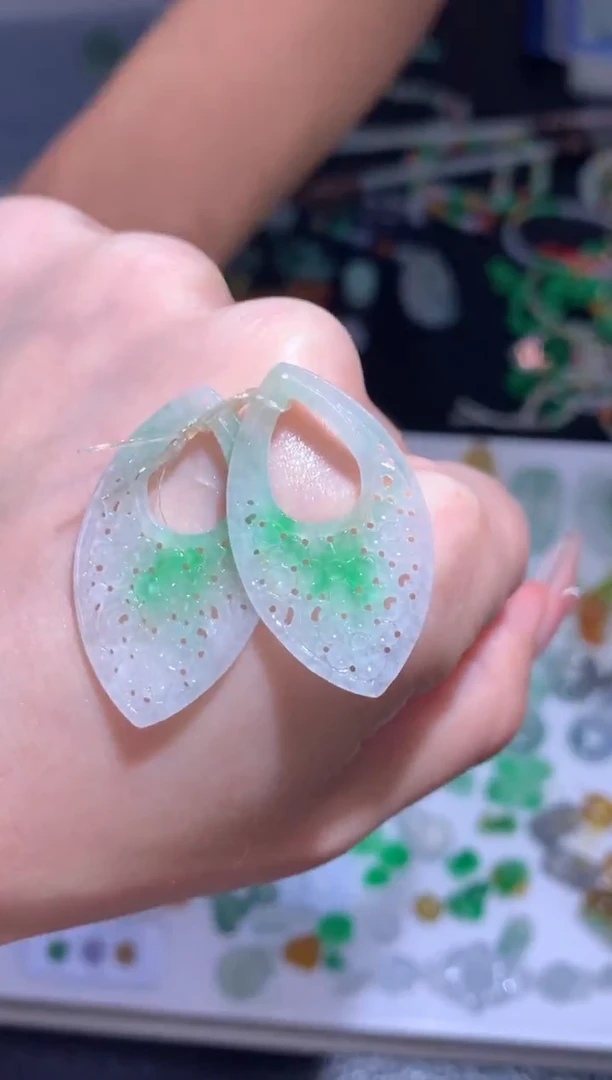 未镶嵌定制翡翠仿古耳坠