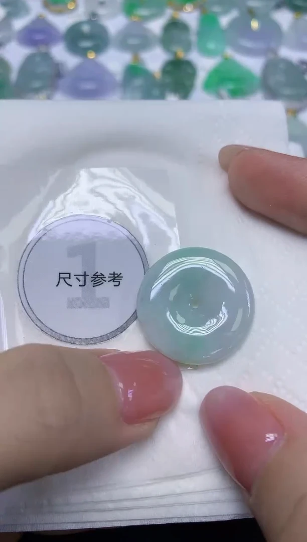 颈饰未镶嵌翡翠天然缅甸翡翠A货百元以上9元证书费自理