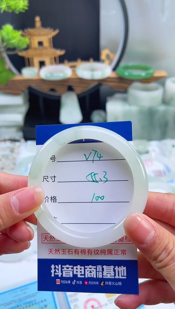 未镶嵌首饰石英质玉（天山翠）74