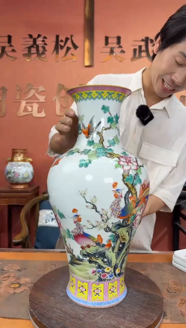 吴义松陶瓷联盟手绘陶瓷编码：27