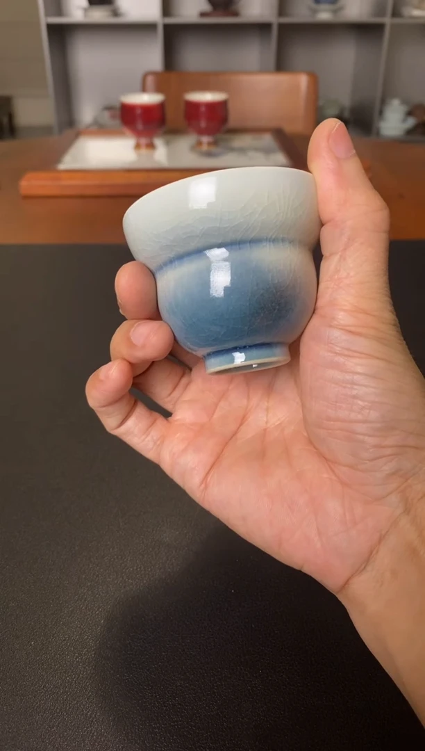 陶艺颜色釉葫芦杯70cc