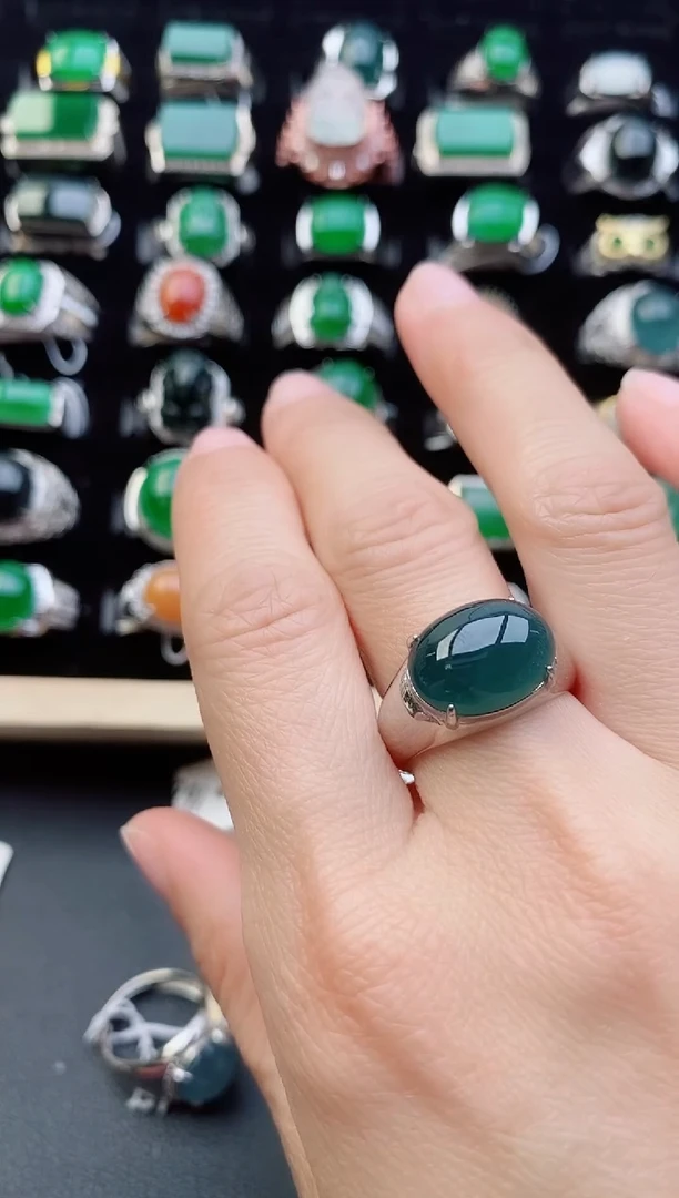 【闪购商品】翡翠戒指银S925镶嵌1111111111111