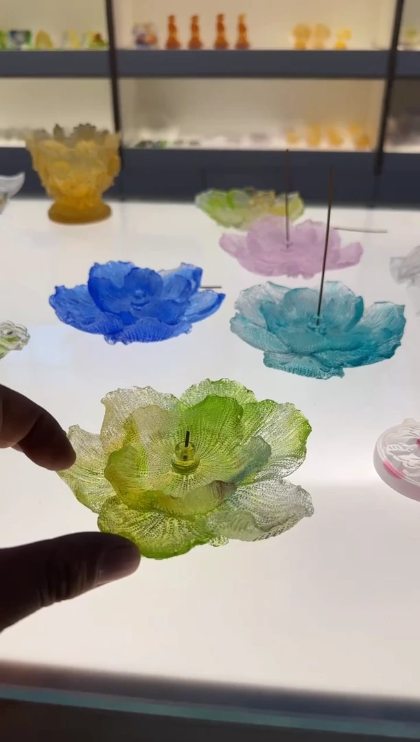 手工艺品琉璃香插