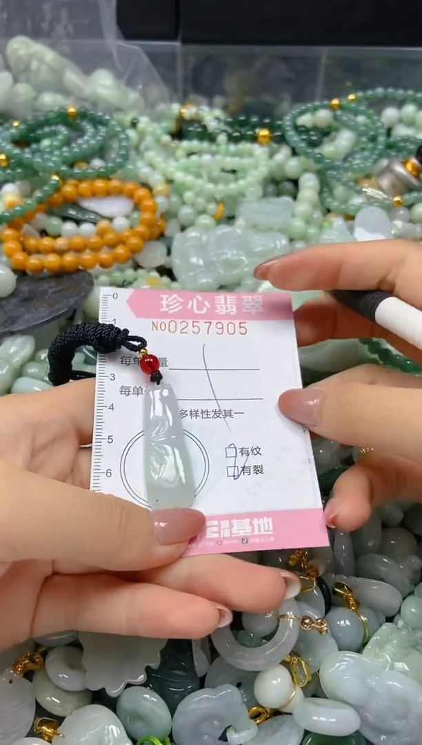 翡翠未镶嵌颈饰闪购0257905