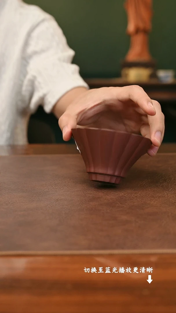 茶壶紫砂静卯杯 紫泥