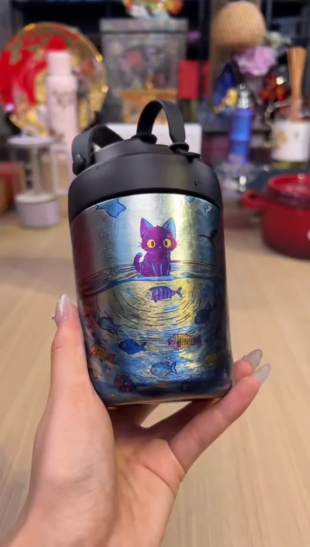 【年终福利】74执彩纯钛咖啡杯380mL（一坐一海闲）