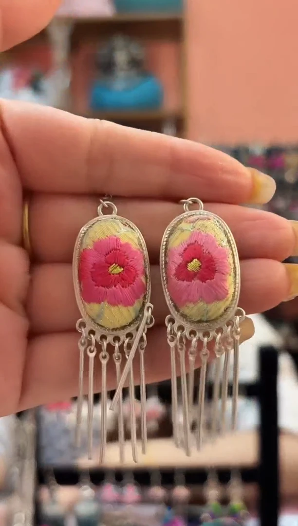 织绣艺枝独绣老绣饰品105