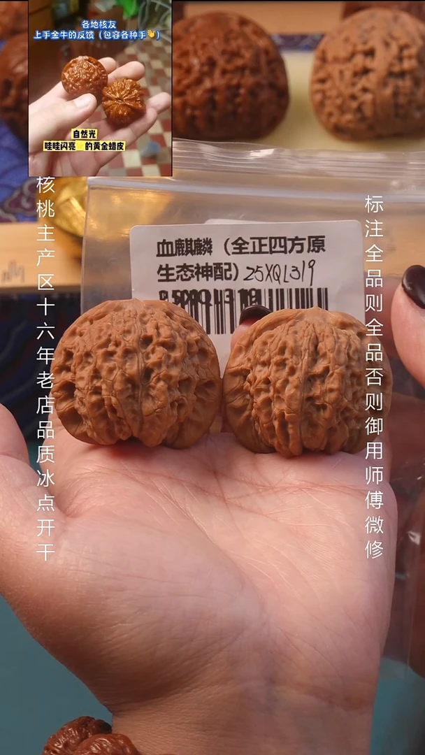 把件文玩核桃42血麒麟【全品】8号