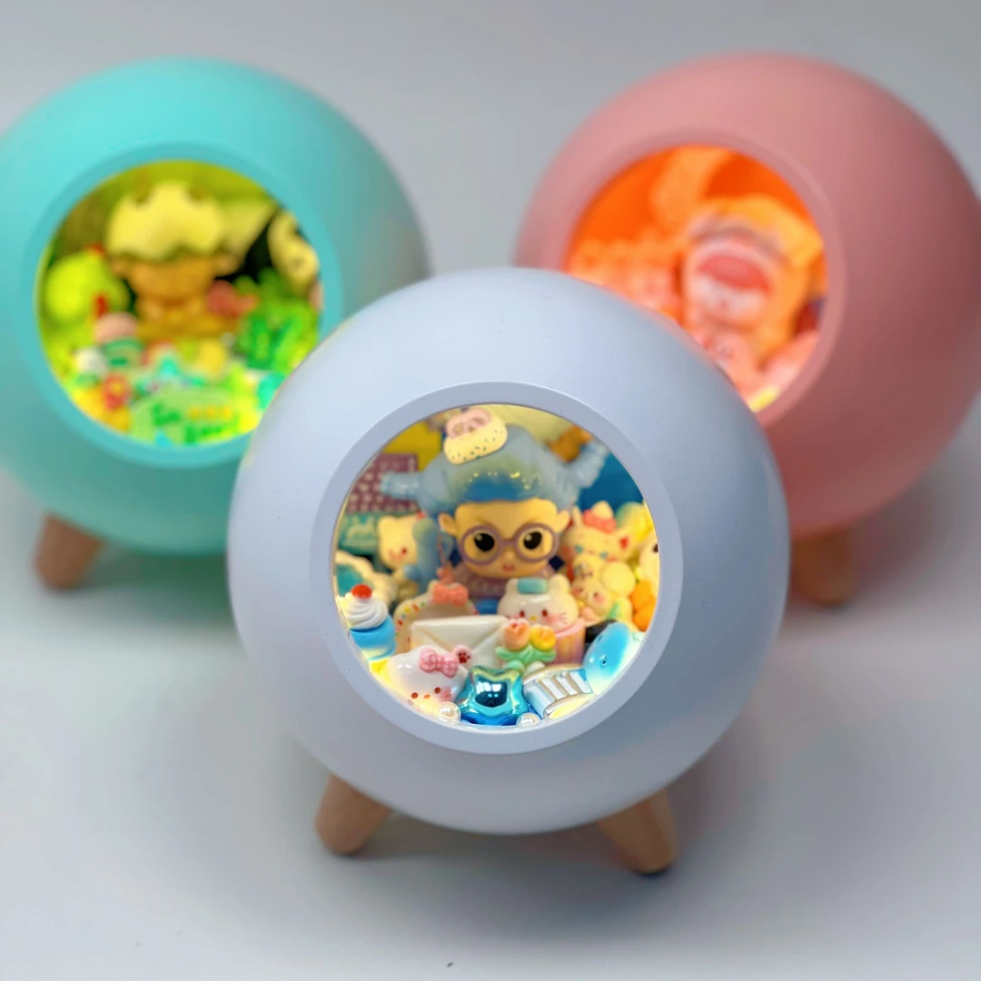 正版萌粒奶油胶DIY创意球灯氛围灯