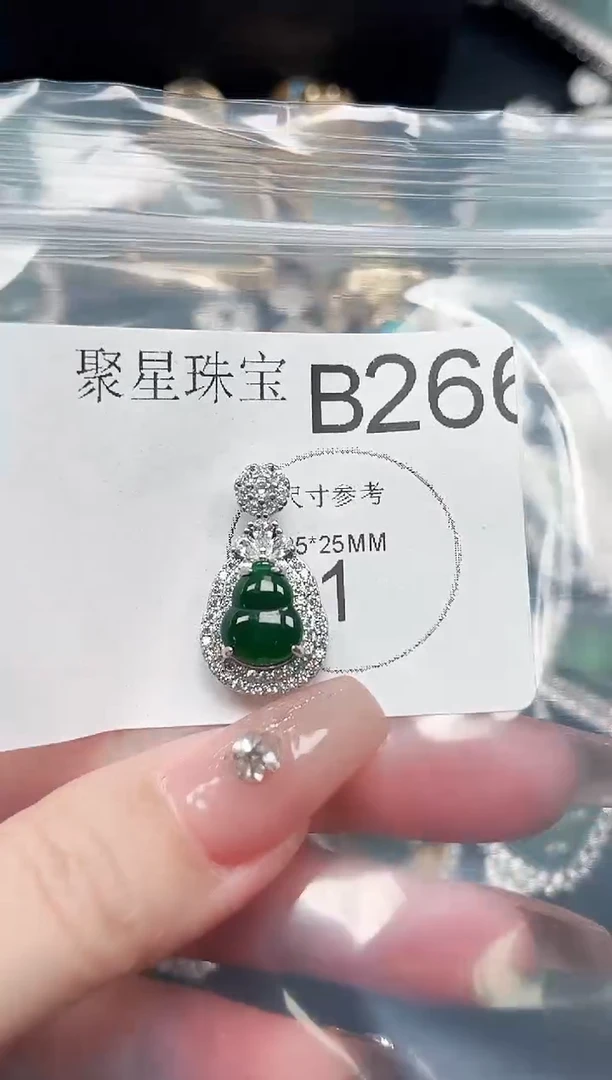 【闪购商品】翡翠颈饰未镶嵌 赠皮绳266