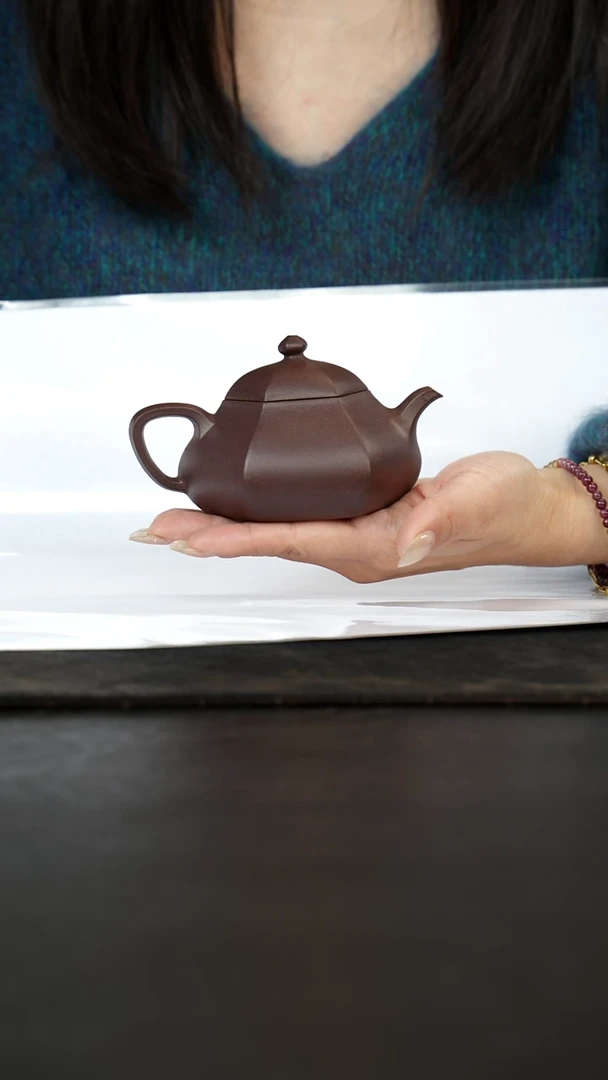 茶壶紫砂烟*梨方紫泥