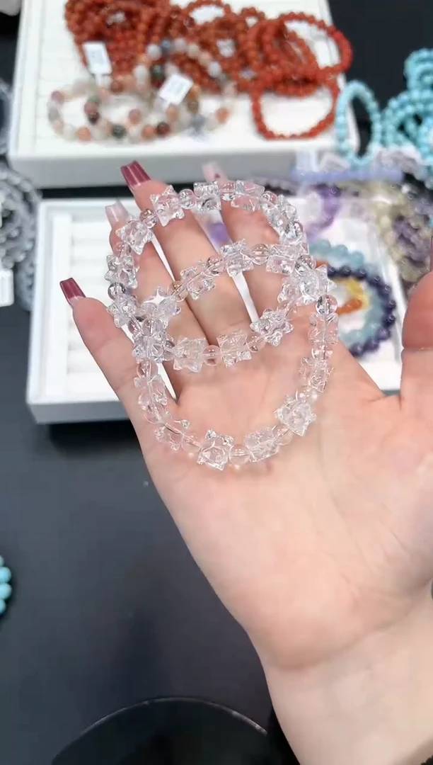 【闪购商品】水晶手串未镶嵌94i多样性发其一/1条默认微瑕