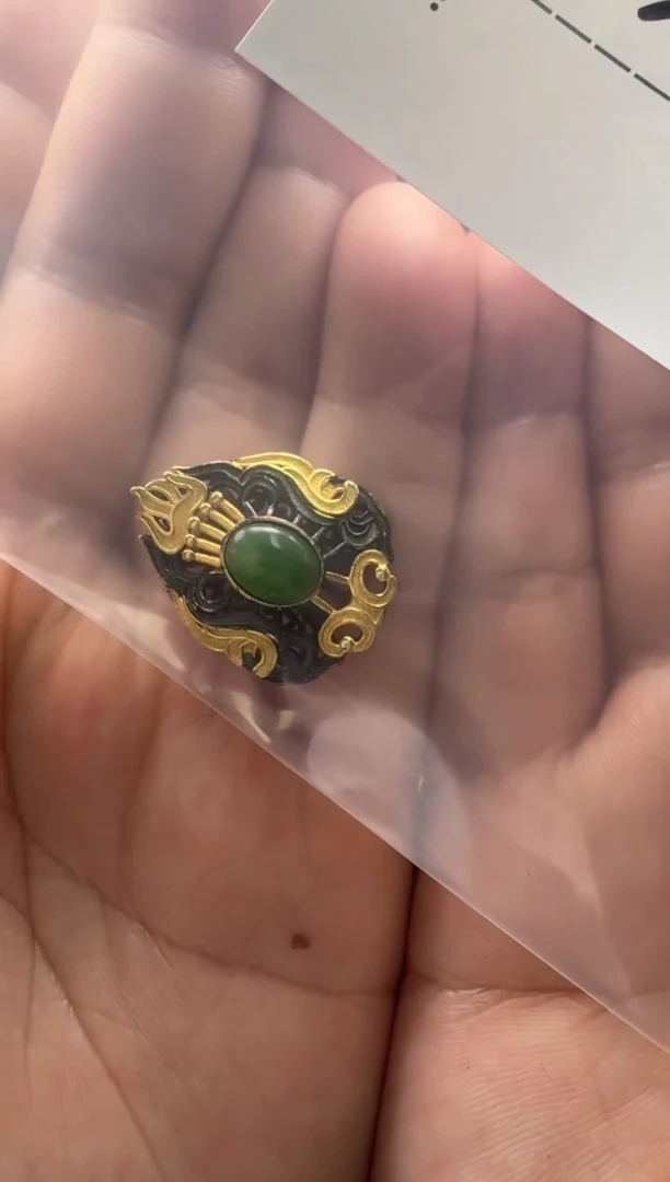 【闪购商品】和田玉（碧玉）配饰配饰银S925镶嵌配饰配饰