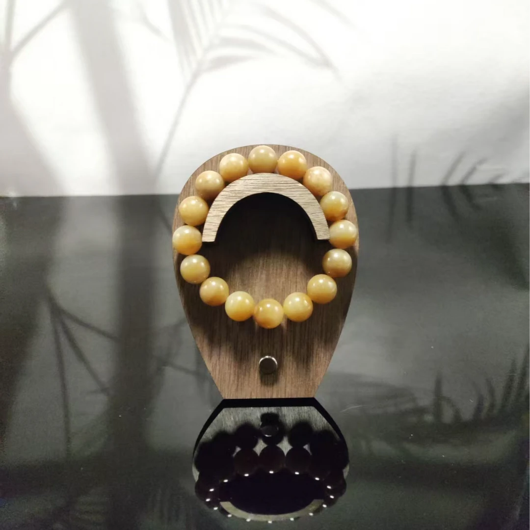 和田玉圆珠手串（卡12）3990