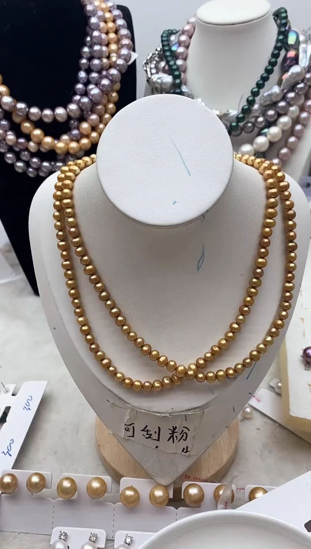 【闪购商品】淡水珍珠颈饰钛钢142