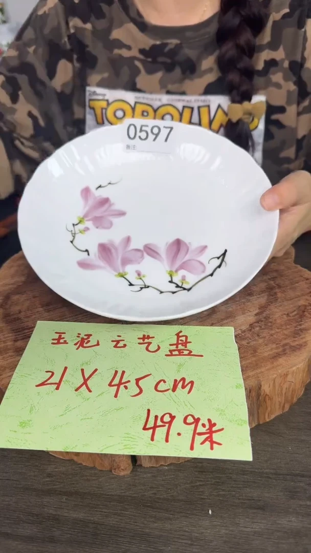 陶瓷高温瓷（云艺盘）0597