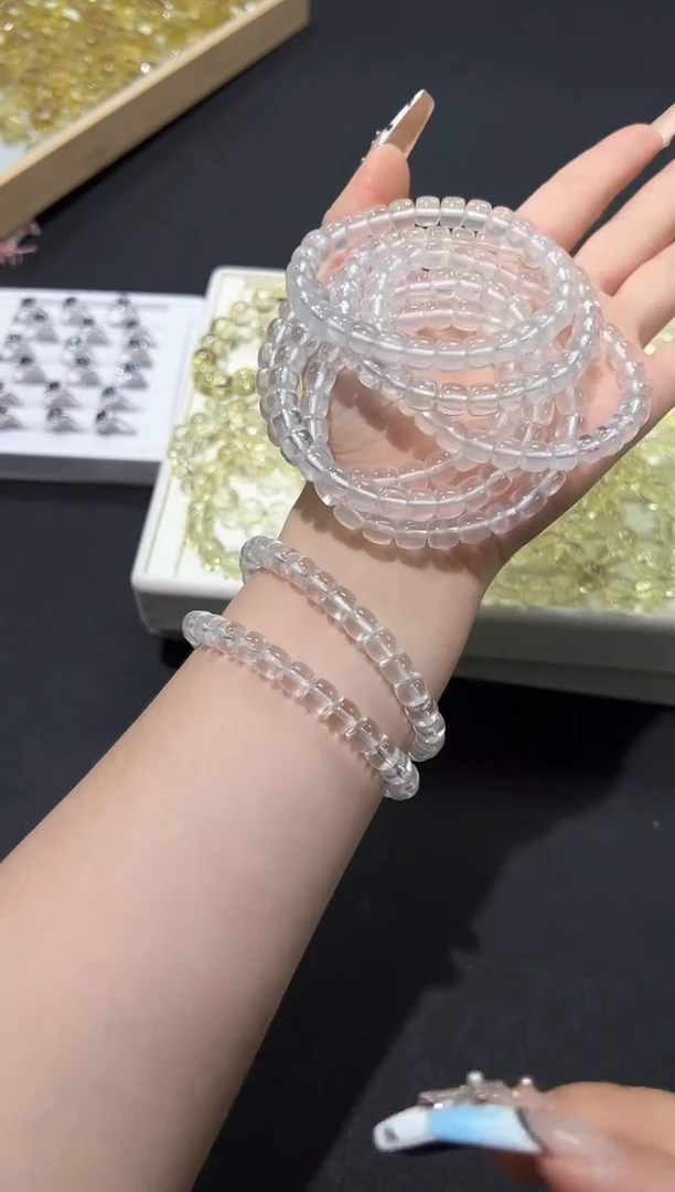 水晶手链未镶嵌26r多样性发其一【1条】默认微瑕7mm