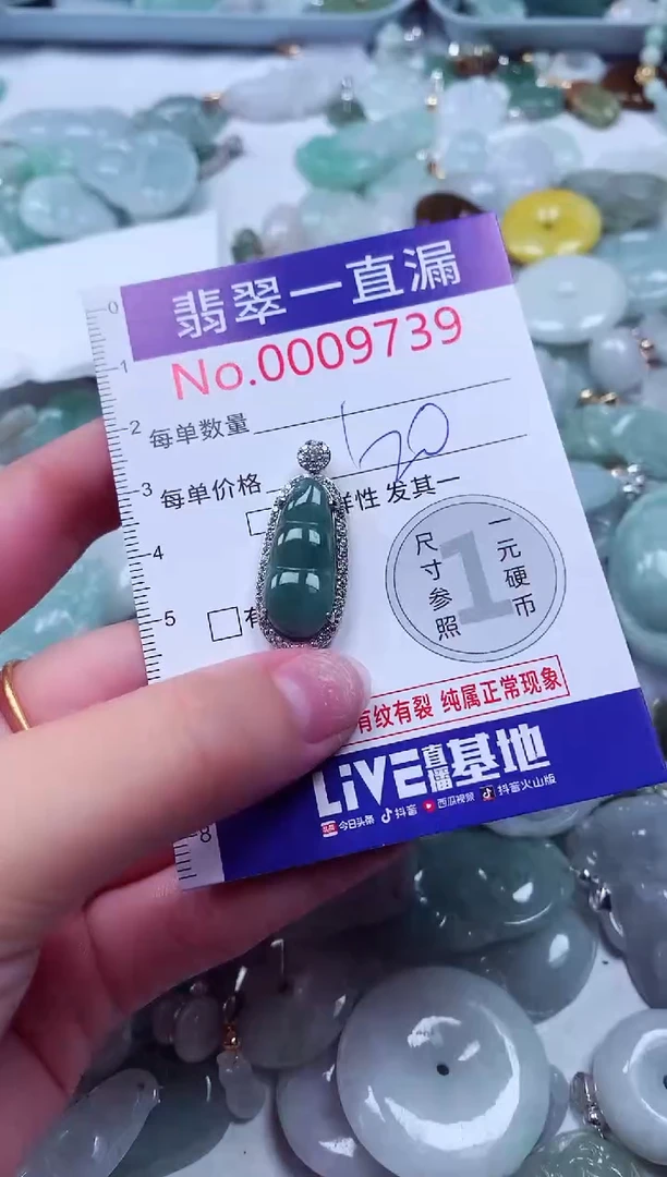 吊坠(不含链)未镶嵌翡翠9739