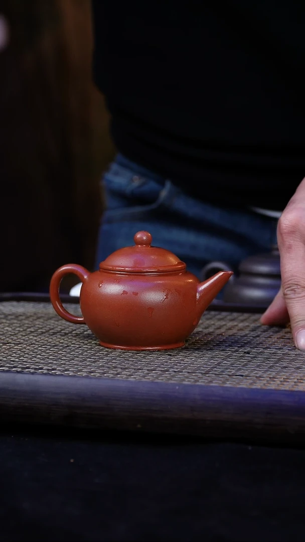 【闪购商品】紫砂茶壶朱泥-水平壶【约170cc】