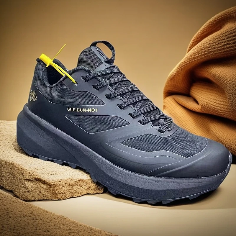 2024新款户外徒步鞋时尚舒适透气男款轻便越野跑鞋减震百搭促销