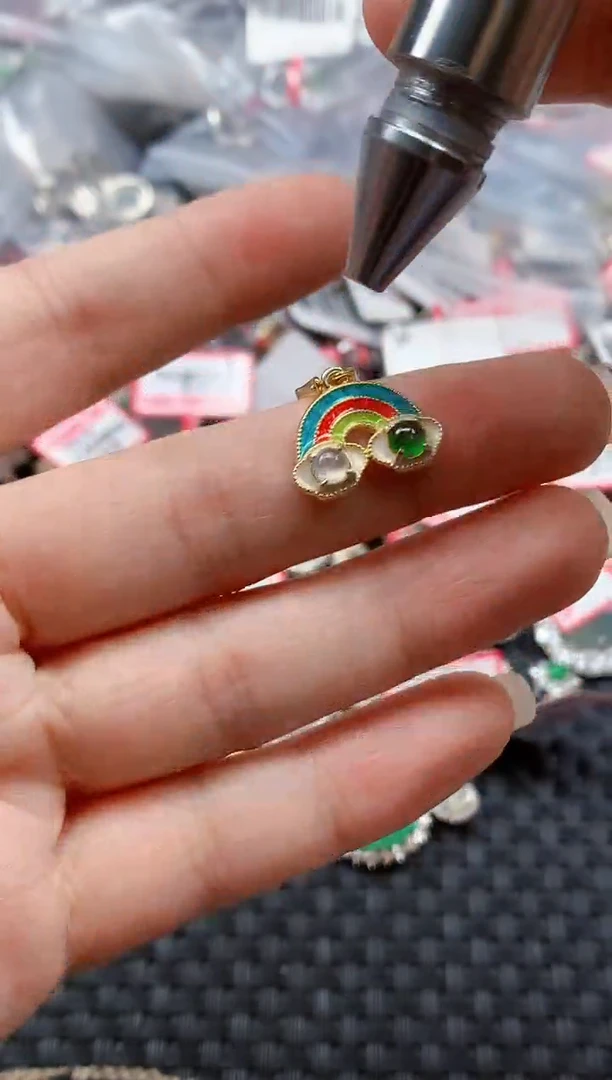 银S925镶嵌戒指翡翠天然A货缅甸翡翠