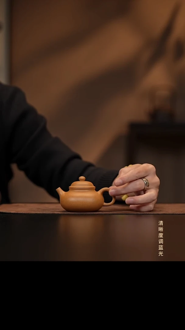 允禾斋 紫砂壶  容天 黄金段