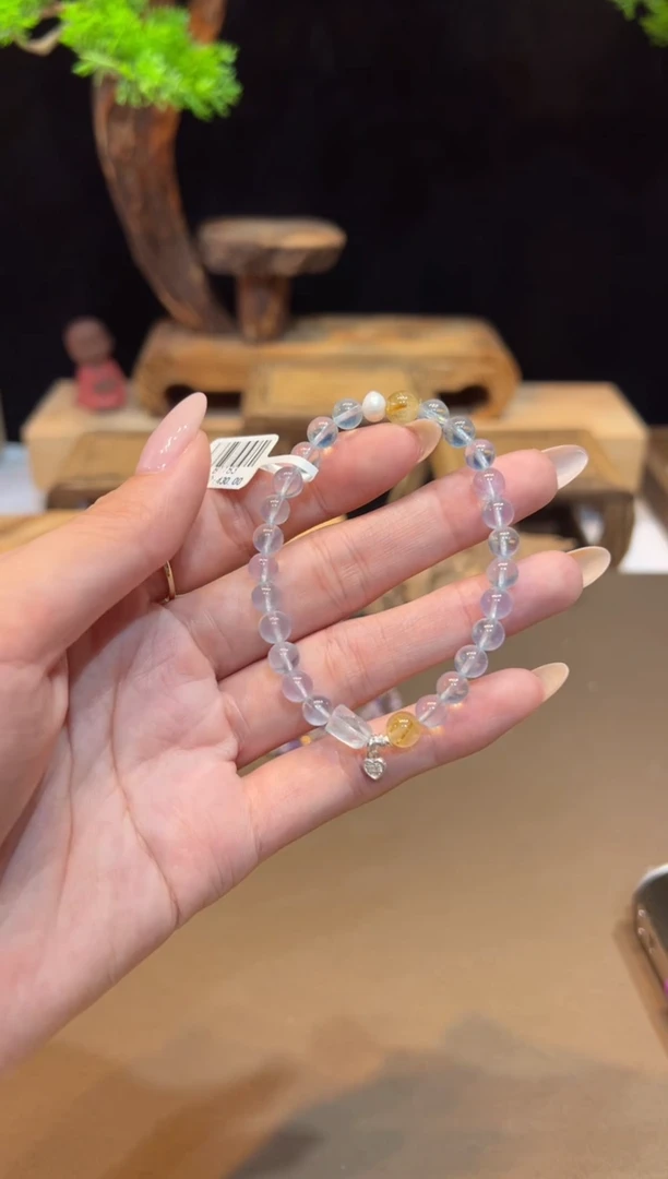 未镶嵌手链海蓝宝石手饰@@B1183