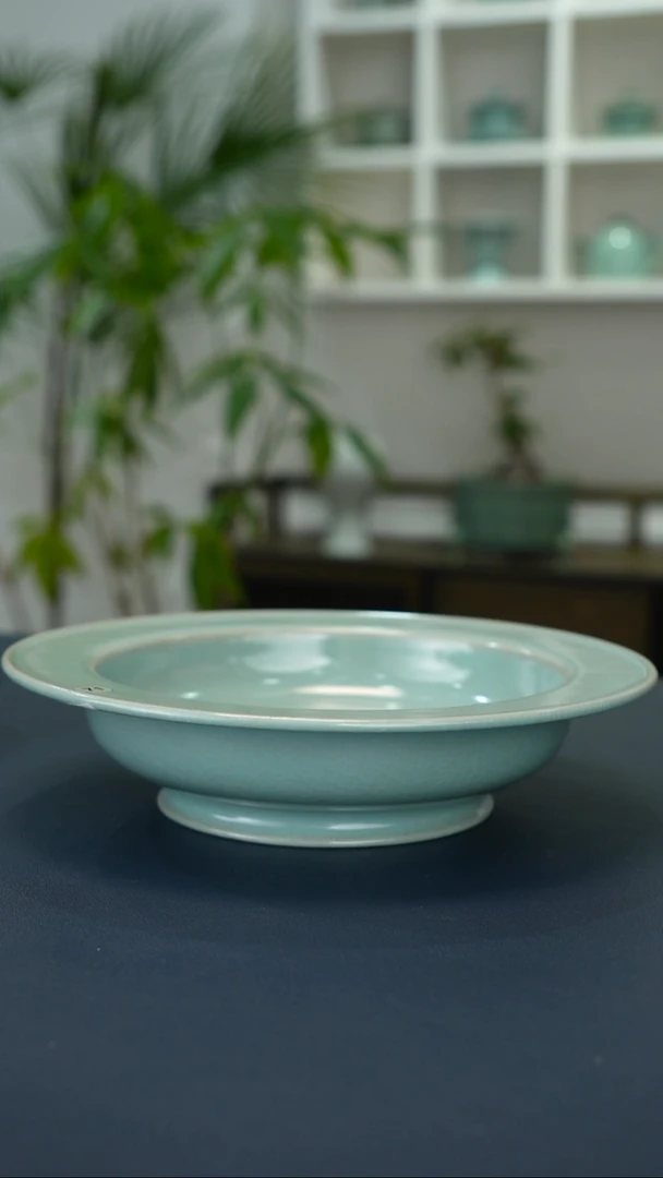 瓷片71号卷足帽檐洗19.8口径一级品      洁