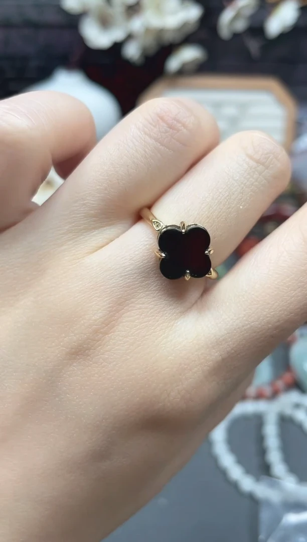 未镶嵌戒指和田玉（墨玉）多样性发货拍一发一