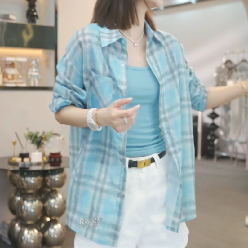 2025春季新款设计感百搭衬衫+牛仔短裤+显瘦背心套装LK2503268