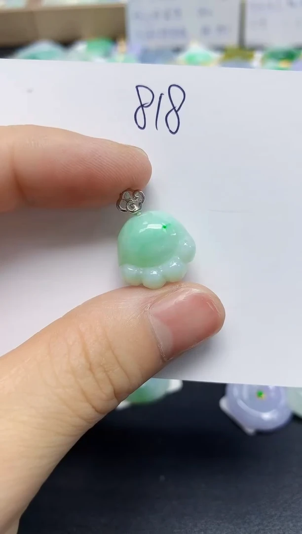 翡翠未镶嵌颈饰天然缅甸翡翠A货