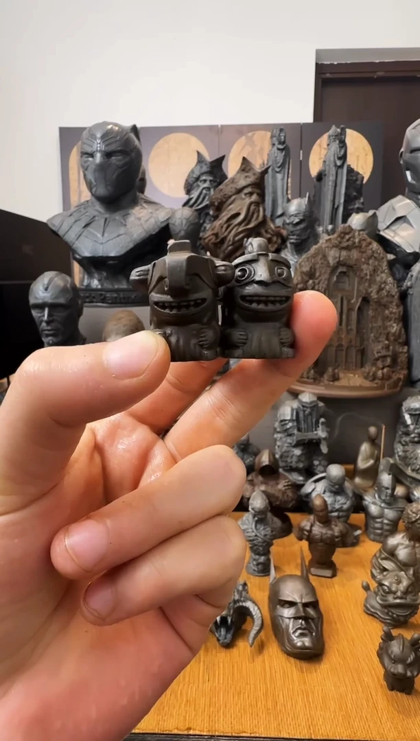 铁实心铁艺摆件~~结界兽（锈色）