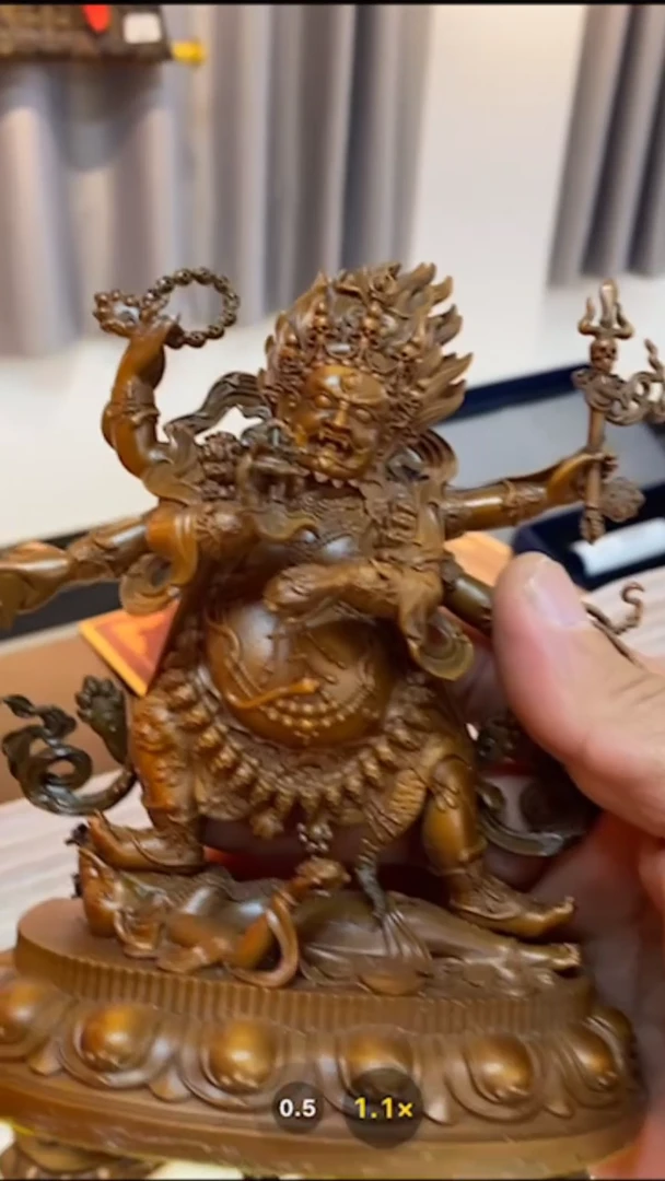 【闪购商品】装裱画六臂大黑天-与实物略有差异介意者勿拍