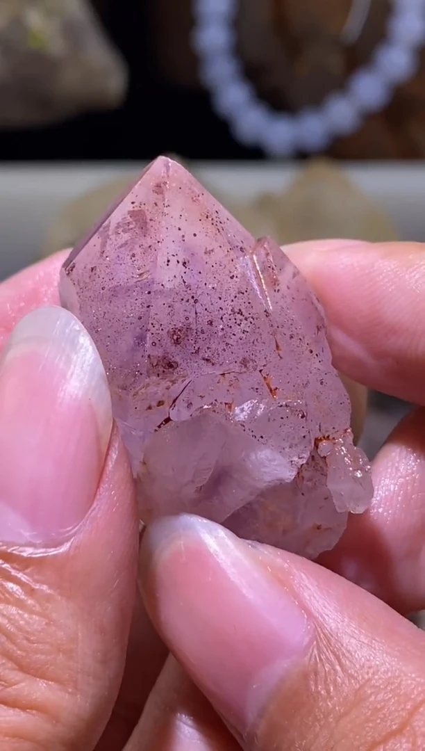 未镶嵌珠宝半成品水晶26号 精品紫红超七花园水晶