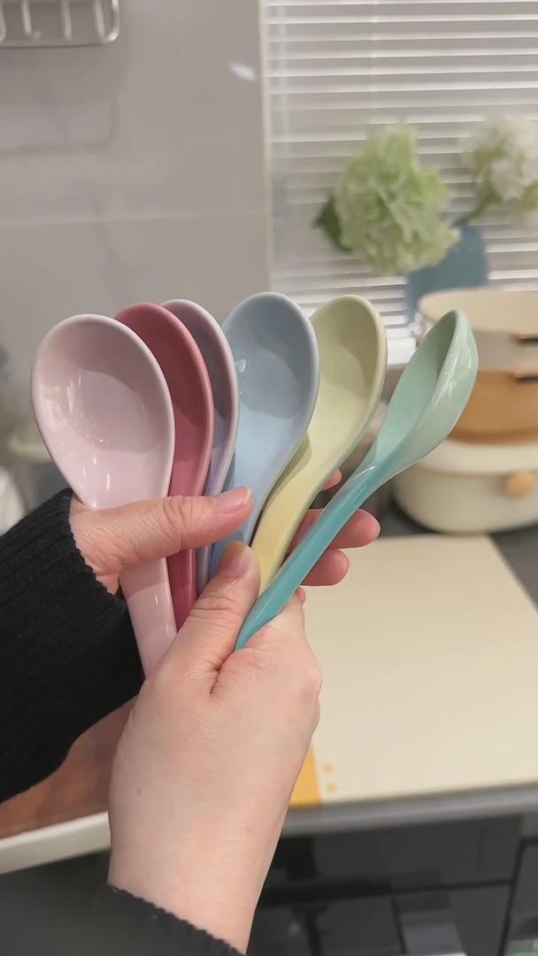 【闪购商品】瓷六色勺子