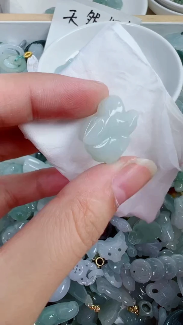 散珠翡翠619号链接，A货翡翠