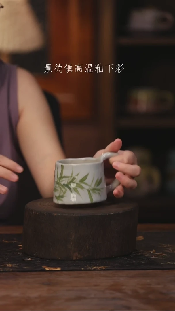 陶瓷景德镇高温釉下手绘陶瓷079