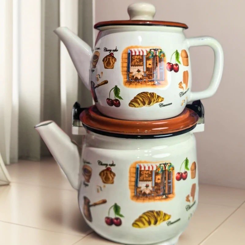 进口2件套美式烧水壶燃气灶大小壶