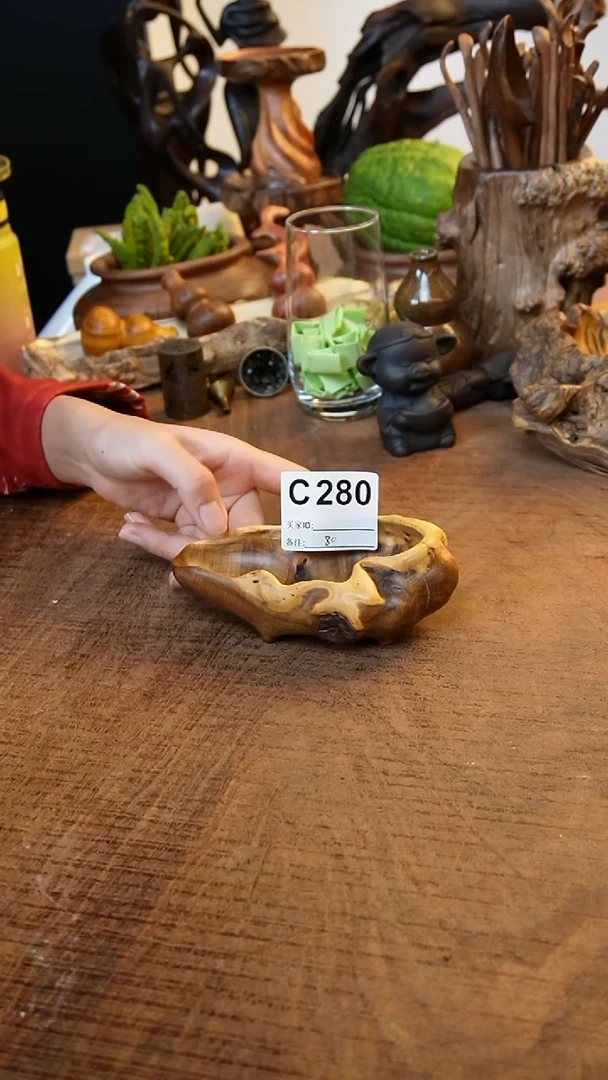 C280鹰瞳手作硬木工艺茶则