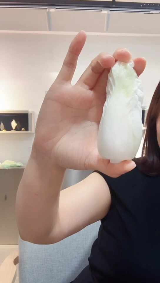 未镶嵌岫玉吊坠(赠链)纯天然岫玉白菜把件