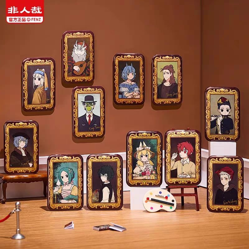 非人哉-名画系列马口铁徽章吧唧盲盒代拆