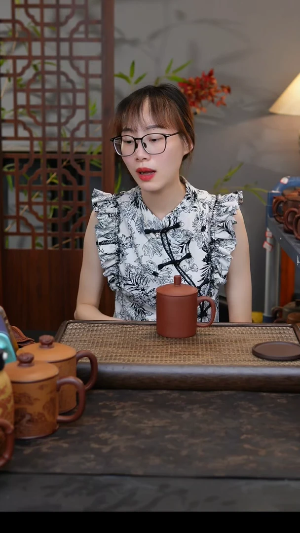 茶杯紫砂紫泥直筒