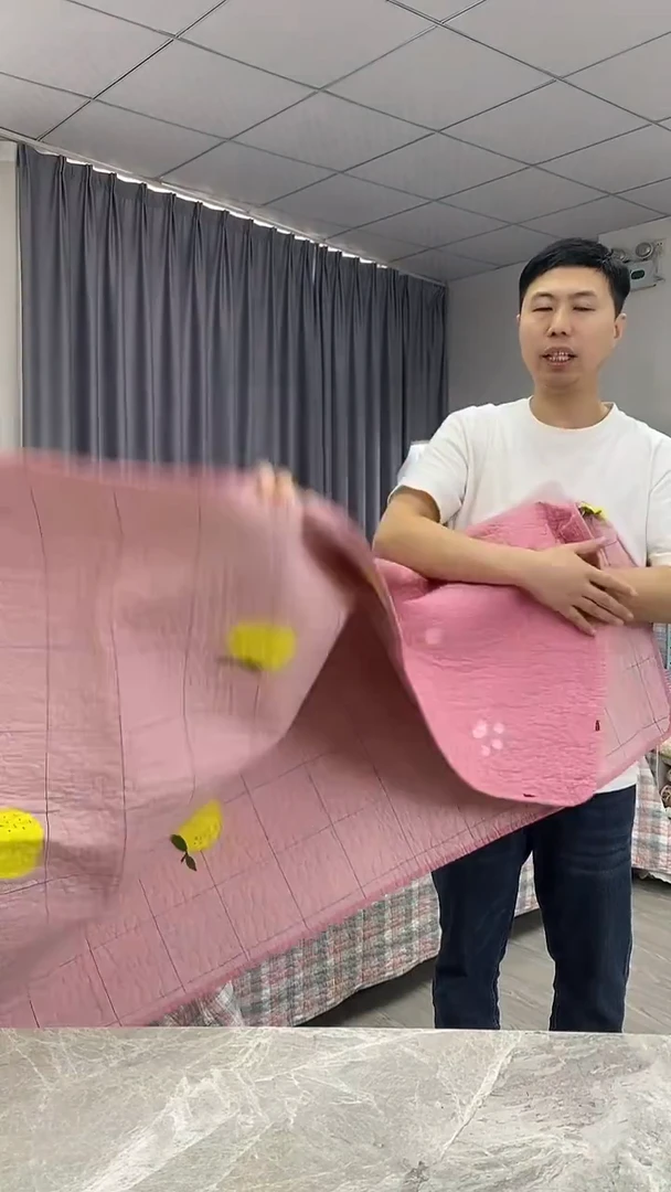 棉90cm*210cm 方格柠檬