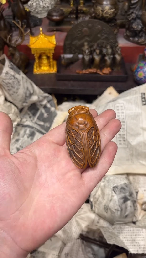 黄杨木W瑞瑞古铜高端精品64