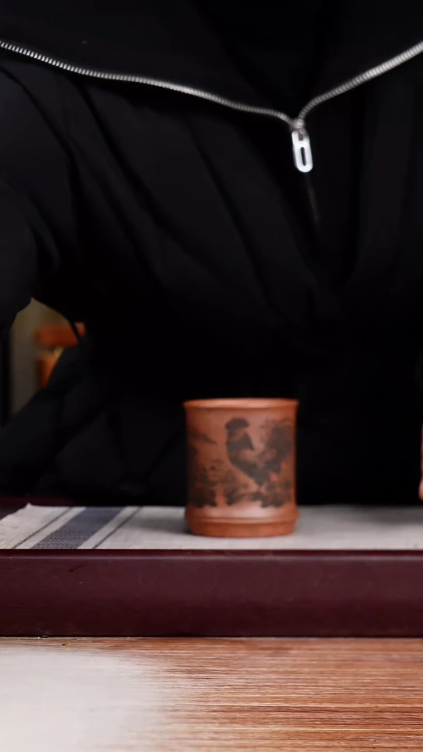 【闪购商品】紫砂花盆大吉大利主人杯一只