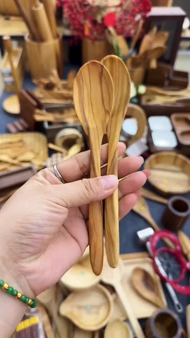 橄榄木勺子一对
